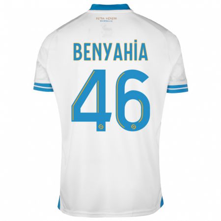 Kandiny Hombre Camiseta Aylan Benyahia-Tani #46 Blanco 1ª Equipación 2023/24 La Camisa Chile