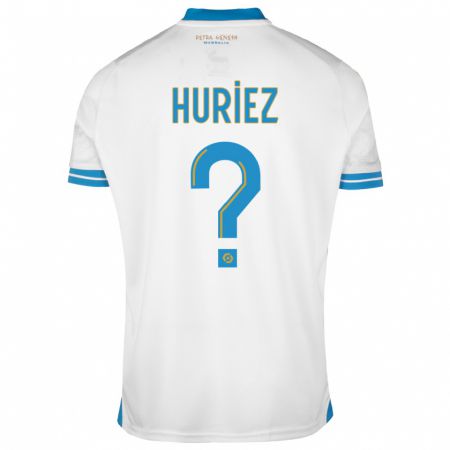 Kandiny Hombre Camiseta Evan Huriez #0 Blanco 1ª Equipación 2023/24 La Camisa Chile