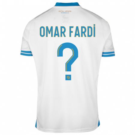 Kandiny Hombre Camiseta El Omar Fardi #0 Blanco 1ª Equipación 2023/24 La Camisa Chile
