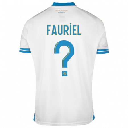 Kandiny Hombre Camiseta Lois Fauriel #0 Blanco 1ª Equipación 2023/24 La Camisa Chile
