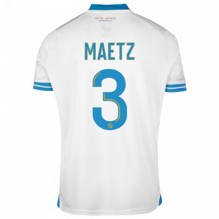 Kandiny Hombre Camiseta Agathe Maetz #3 Blanco 1ª Equipación 2023/24 La Camisa Chile
