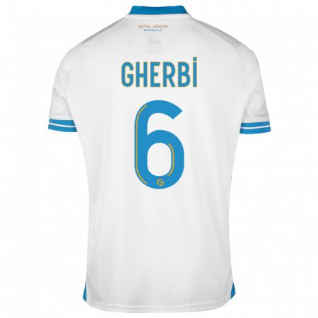 Kandiny Hombre Camiseta Candice Gherbi #6 Blanco 1ª Equipación 2023/24 La Camisa Chile