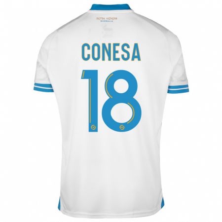 Kandiny Hombre Camiseta Anna Conesa #18 Blanco 1ª Equipación 2023/24 La Camisa Chile