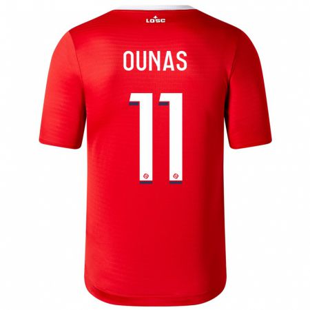 Kandiny Hombre Camiseta Adam Ounas #11 Rojo 1ª Equipación 2023/24 La Camisa Chile