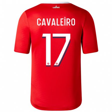 Kandiny Hombre Camiseta Ivan Cavaleiro #17 Rojo 1ª Equipación 2023/24 La Camisa Chile