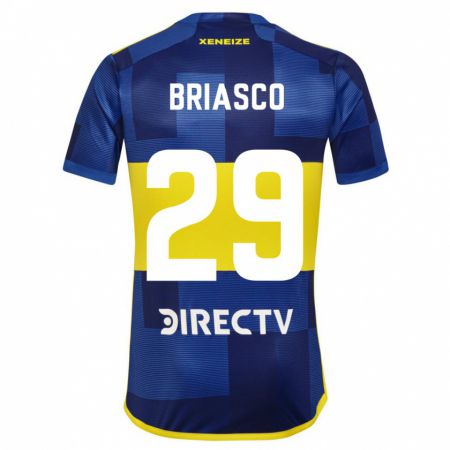 Kandiny Hombre Camiseta Norberto Briasco #29 Azul Oscuro Amarillo 1ª Equipación 2023/24 La Camisa Chile