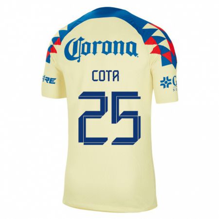 Kandiny Hombre Camiseta Renatta Cota #25 Amarillo 1ª Equipación 2023/24 La Camisa Chile
