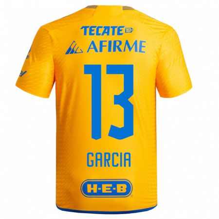 Kandiny Hombre Camiseta Miriam Garcia #13 Amarillo 1ª Equipación 2023/24 La Camisa Chile