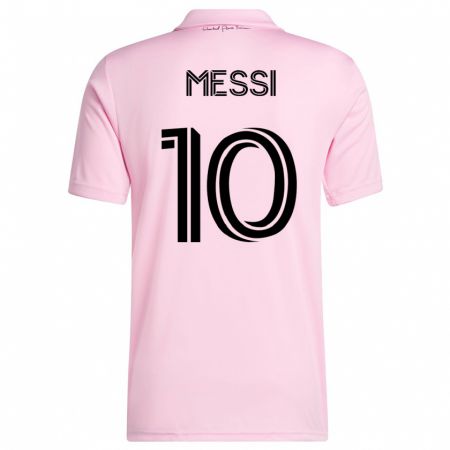 Kandiny Hombre Camiseta Lionel Messi #10 Rosa 1ª Equipación 2023/24 La Camisa Chile