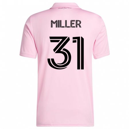 Kandiny Hombre Camiseta Kamal Miller #31 Rosa 1ª Equipación 2023/24 La Camisa Chile
