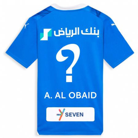 Kandiny Hombre Camiseta Abdulrahman Al-Obaid #0 Azul 1ª Equipación 2023/24 La Camisa Chile