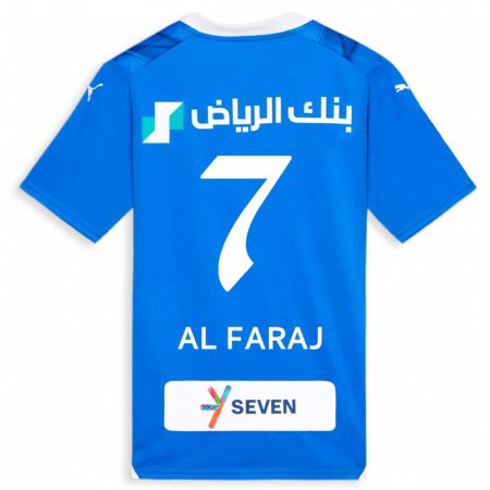 Kandiny Hombre Camiseta Salman Al-Faraj #7 Azul 1ª Equipación 2023/24 La Camisa Chile