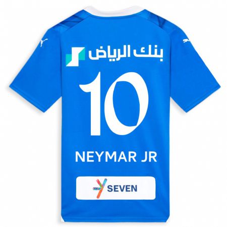 Kandiny Hombre Camiseta Neymar #10 Azul 1ª Equipación 2023/24 La Camisa Chile