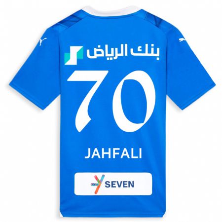 Kandiny Hombre Camiseta Mohammed Jahfali #70 Azul 1ª Equipación 2023/24 La Camisa Chile