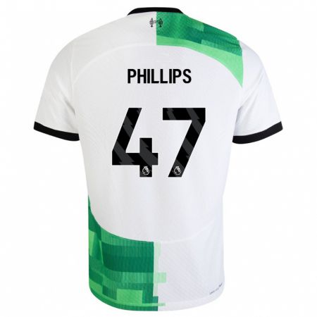 Kandiny Hombre Camiseta Nathaniel Phillips #47 Blanco Verde 2ª Equipación 2023/24 La Camisa Chile