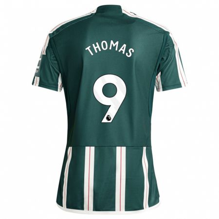 Kandiny Hombre Camiseta Martha Thomas #9 Verde Oscuro 2ª Equipación 2023/24 La Camisa Chile