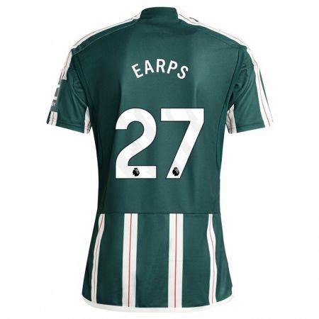 Kandiny Hombre Camiseta Mary Earps #27 Verde Oscuro 2ª Equipación 2023/24 La Camisa Chile