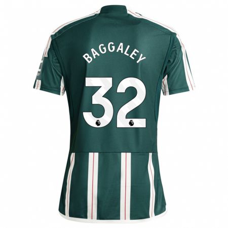 Kandiny Hombre Camiseta Sophie Baggaley #32 Verde Oscuro 2ª Equipación 2023/24 La Camisa Chile
