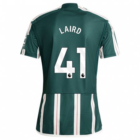 Kandiny Hombre Camiseta Ethan Laird #41 Verde Oscuro 2ª Equipación 2023/24 La Camisa Chile