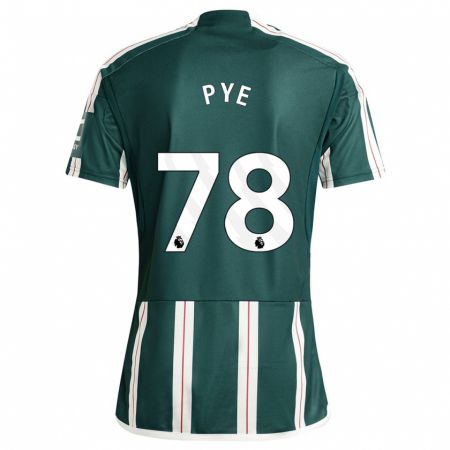 Kandiny Hombre Camiseta Logan Pye #78 Verde Oscuro 2ª Equipación 2023/24 La Camisa Chile