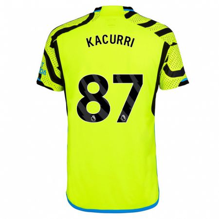 Kandiny Hombre Camiseta Maldini Kacurri #87 Amarillo 2ª Equipación 2023/24 La Camisa Chile