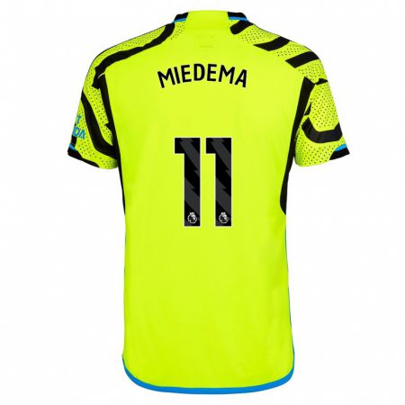 Kandiny Hombre Camiseta Vivianne Miedema #11 Amarillo 2ª Equipación 2023/24 La Camisa Chile