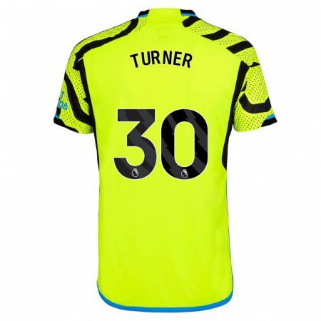 Kandiny Hombre Camiseta Matt Turner #30 Amarillo 2ª Equipación 2023/24 La Camisa Chile