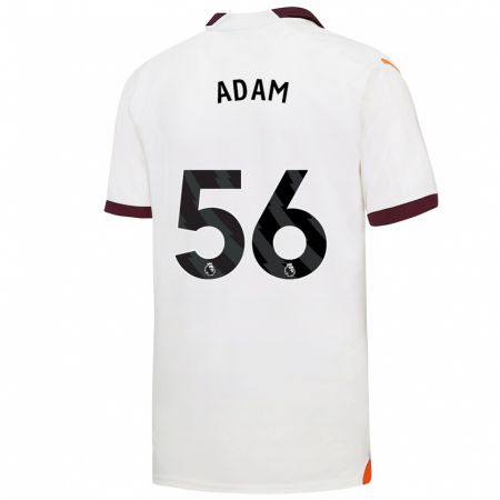 Kandiny Hombre Camiseta Josh Adam #56 Blanco 2ª Equipación 2023/24 La Camisa Chile
