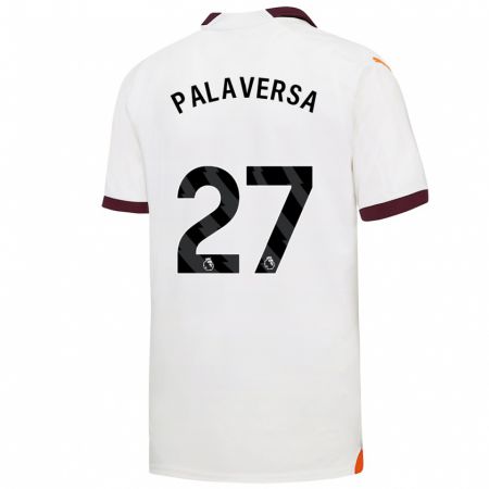Kandiny Hombre Camiseta Ante Palaversa #27 Blanco 2ª Equipación 2023/24 La Camisa Chile