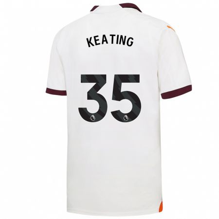 Kandiny Hombre Camiseta Khiara Keating #35 Blanco 2ª Equipación 2023/24 La Camisa Chile