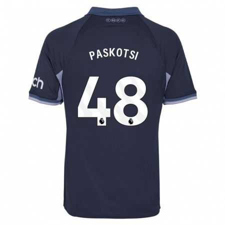 Kandiny Hombre Camiseta Maksim Paskotsi #48 Azul Oscuro 2ª Equipación 2023/24 La Camisa Chile