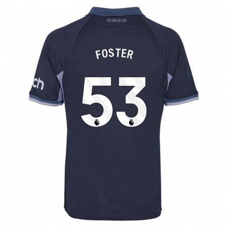 Kandiny Hombre Camiseta Brooklyn Lyons-Foster #53 Azul Oscuro 2ª Equipación 2023/24 La Camisa Chile