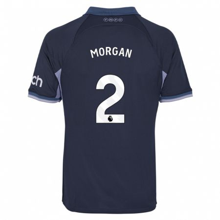 Kandiny Hombre Camiseta Esther Morgan #2 Azul Oscuro 2ª Equipación 2023/24 La Camisa Chile
