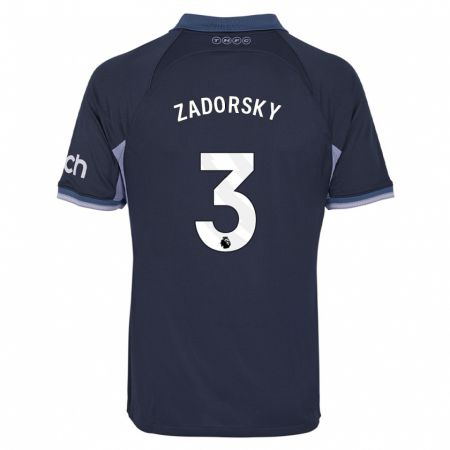 Kandiny Hombre Camiseta Shelina Zadorsky #3 Azul Oscuro 2ª Equipación 2023/24 La Camisa Chile