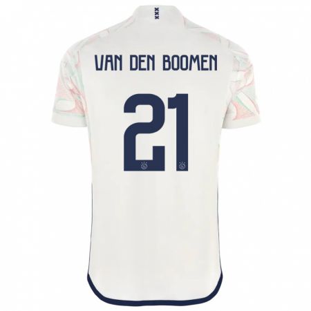Kandiny Hombre Camiseta Branco Van Den Boomen #21 Blanco 2ª Equipación 2023/24 La Camisa Chile