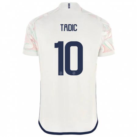 Kandiny Hombre Camiseta Dusan Tadic #10 Blanco 2ª Equipación 2023/24 La Camisa Chile