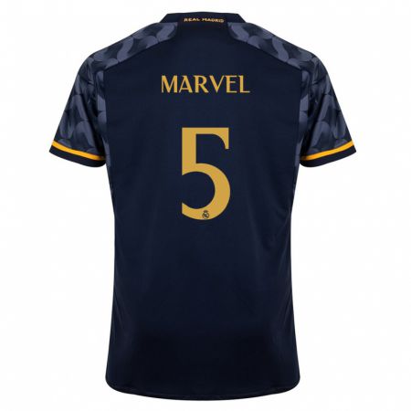 Kandiny Hombre Camiseta Marvel #5 Azul Oscuro 2ª Equipación 2023/24 La Camisa Chile