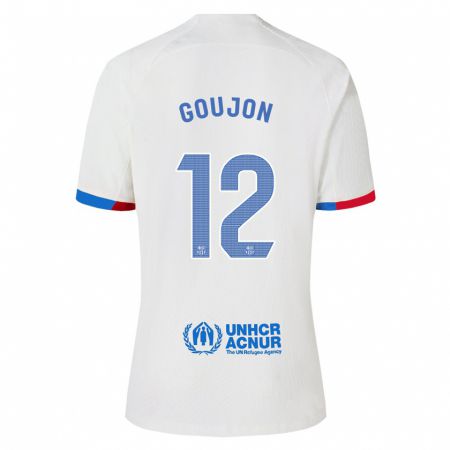 Kandiny Hombre Camiseta Iker Goujón #12 Blanco 2ª Equipación 2023/24 La Camisa Chile