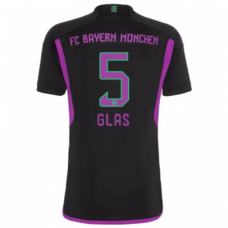 Kandiny Hombre Camiseta Hanna Glas #5 Negro 2ª Equipación 2023/24 La Camisa Chile
