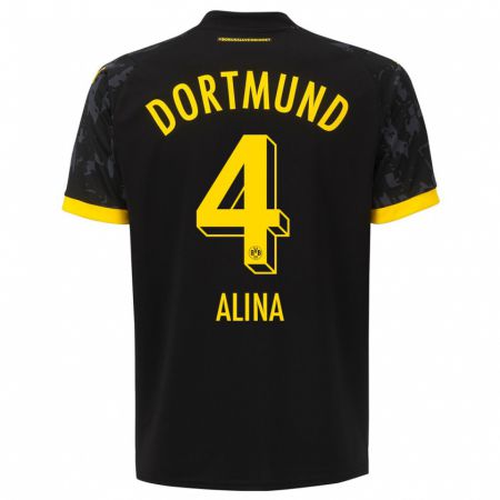 Kandiny Hombre Camiseta Grijseels Alina #4 Negro 2ª Equipación 2023/24 La Camisa Chile