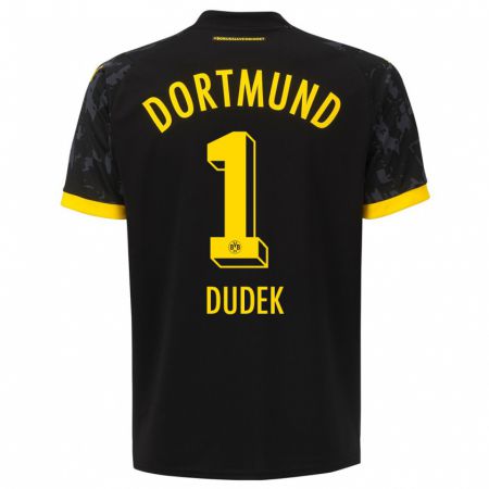 Kandiny Hombre Camiseta Daniel Dudek #1 Negro 2ª Equipación 2023/24 La Camisa Chile