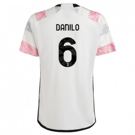 Kandiny Hombre Camiseta Danilo #6 Blanco Rosa 2ª Equipación 2023/24 La Camisa Chile
