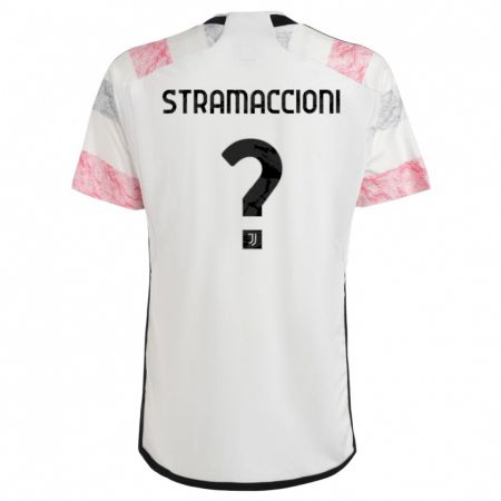 Kandiny Hombre Camiseta Diego Stramaccioni #0 Blanco Rosa 2ª Equipación 2023/24 La Camisa Chile