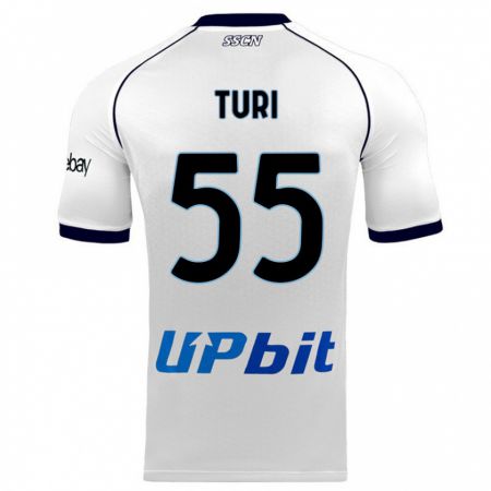 Kandiny Hombre Camiseta Claudio Turi #55 Blanco 2ª Equipación 2023/24 La Camisa Chile