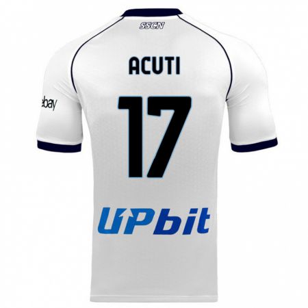 Kandiny Hombre Camiseta Arianna Acuti #17 Blanco 2ª Equipación 2023/24 La Camisa Chile