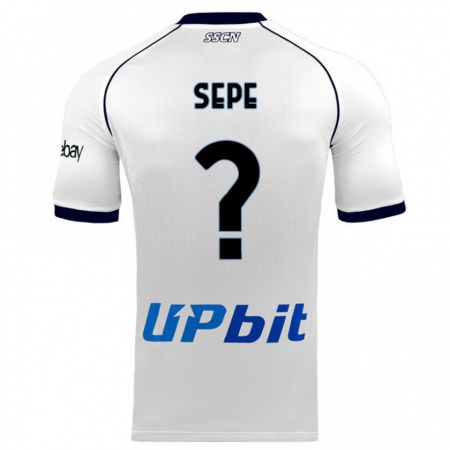 Kandiny Hombre Camiseta Mauro Sepe #0 Blanco 2ª Equipación 2023/24 La Camisa Chile