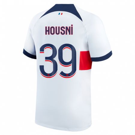 Kandiny Hombre Camiseta Ilyes Housni #39 Blanco 2ª Equipación 2023/24 La Camisa Chile