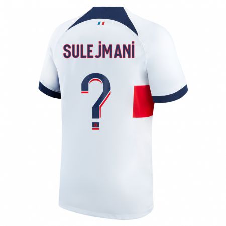 Kandiny Hombre Camiseta Lora Sulejmani #0 Blanco 2ª Equipación 2023/24 La Camisa Chile