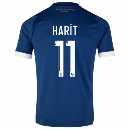 Kandiny Hombre Camiseta Amine Harit #11 Azul Oscuro 2ª Equipación 2023/24 La Camisa Chile