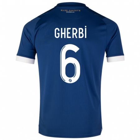 Kandiny Hombre Camiseta Candice Gherbi #6 Azul Oscuro 2ª Equipación 2023/24 La Camisa Chile